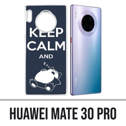 Huawei Mate 30 Pro Case - Pokémon Ronflex Bleib ruhig