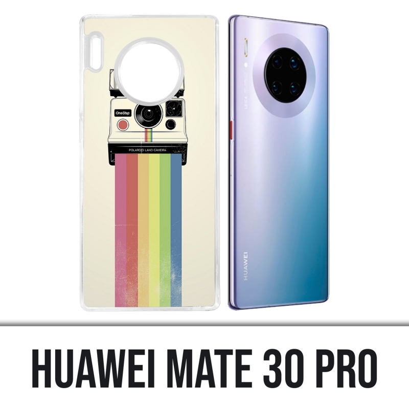 Custodia Huawei Mate 30 Pro - Polaroid Arc En Ciel Rainbow