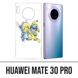 Coque Huawei Mate 30 Pro - Stitch Pikachu Bébé