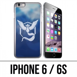 Custodia per iPhone 6 / 6S - Pokemon Go Team Blue Grunge