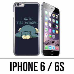 Coque iPhone 6 / 6S - Pokémon Ronflex Hate Morning