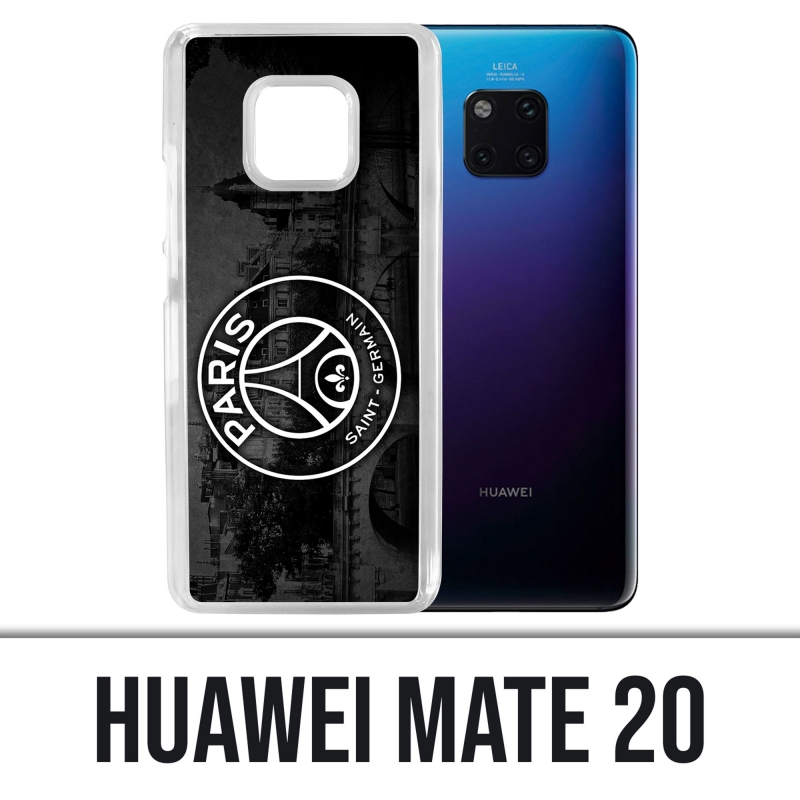 Custodia Huawei Mate 20 - Logo Psg sfondo nero