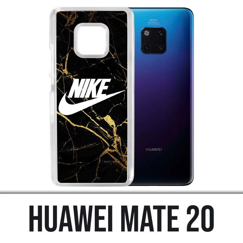 Custodia Huawei Mate 20 - Logo Nike in marmo dorato