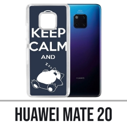 Funda Huawei Mate 20 - Pokémon Ronflex Mantenga la Calma