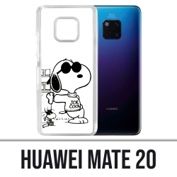 Funda Huawei Mate 20 - Snoopy Negro Blanco