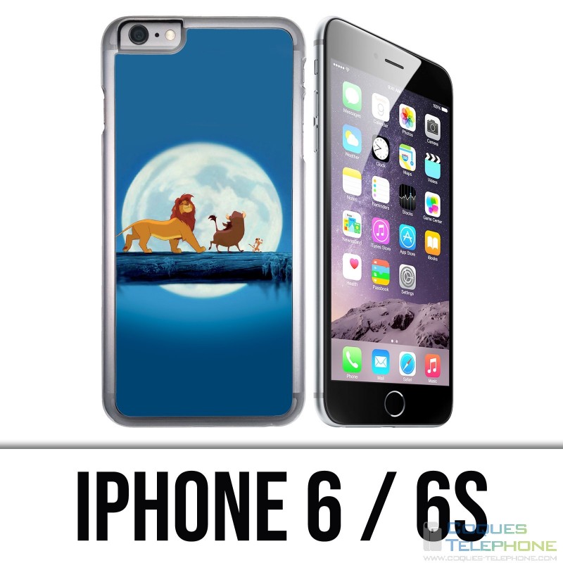 Coque iPhone 6 / 6S - Roi Lion Lune