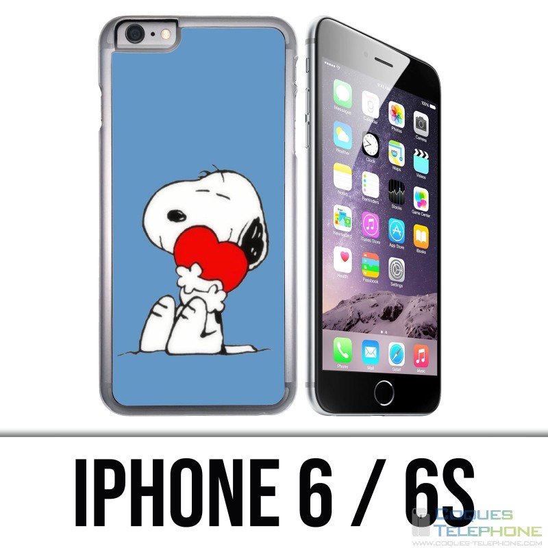 Coque iPhone 6 / 6S - Snoopy Coeur