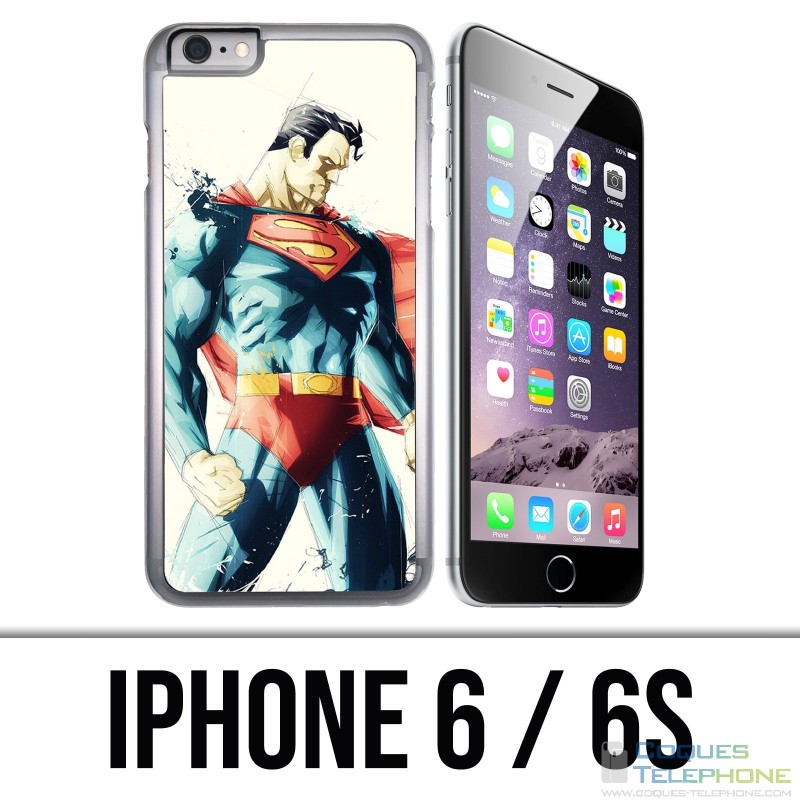 IPhone 6 / 6S Hülle - Superman Paintart