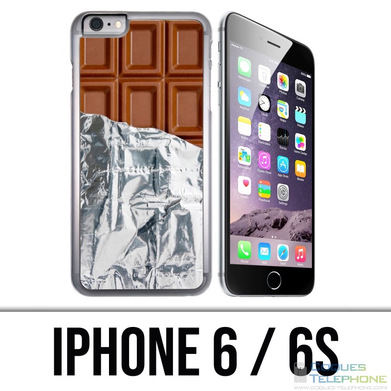 Coque iPhone 6 / 6S - Tablette Chocolat Alu