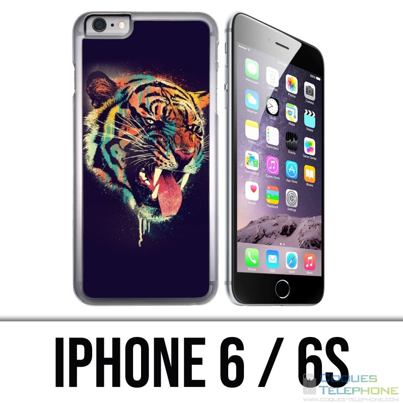 Custodia per iPhone 6 / 6S - Tiger Painting