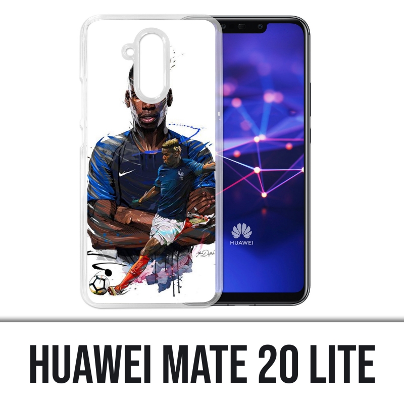 Custodia Huawei Mate 20 Lite - Football France Pogba Drawing