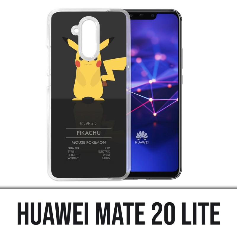 Coque Huawei Mate 20 Lite - Pokémon Pikachu Id Card