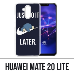 Coque Huawei Mate 20 Lite - Pokémon Ronflex Just Do It Later