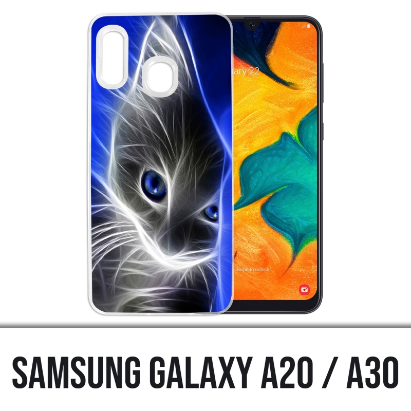 Cover per Samsung Galaxy A20 / A30 - Cat Blue Eyes