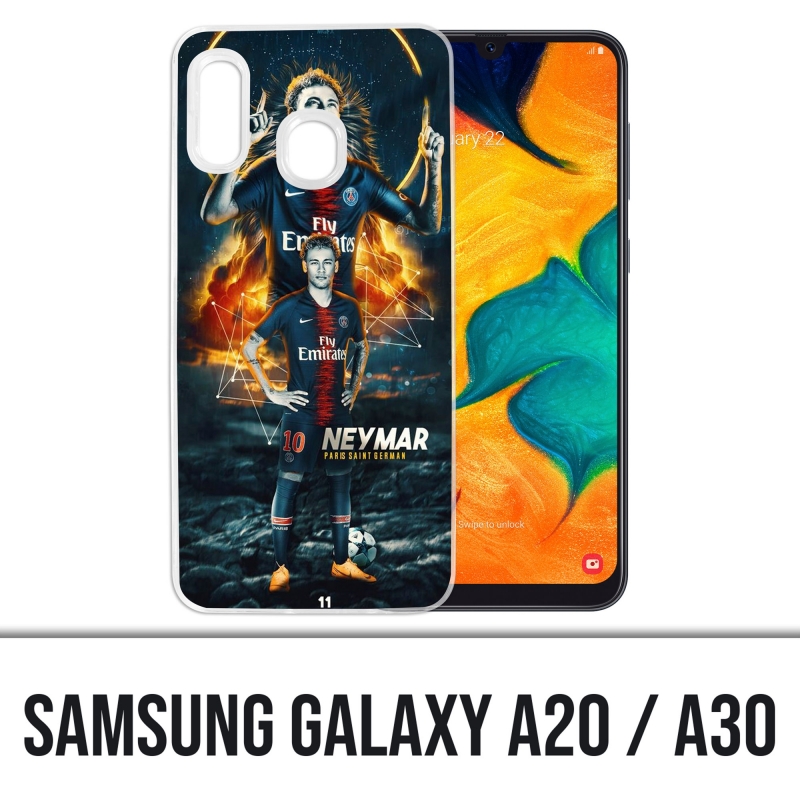 Coque Samsung Galaxy A20 / A30 - Football Psg Neymar Victoire