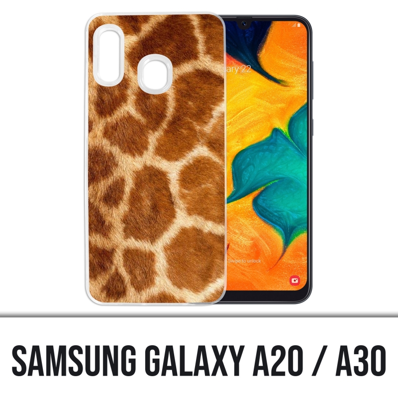 Samsung Galaxy A20 / A30 Abdeckung - Giraffenfell