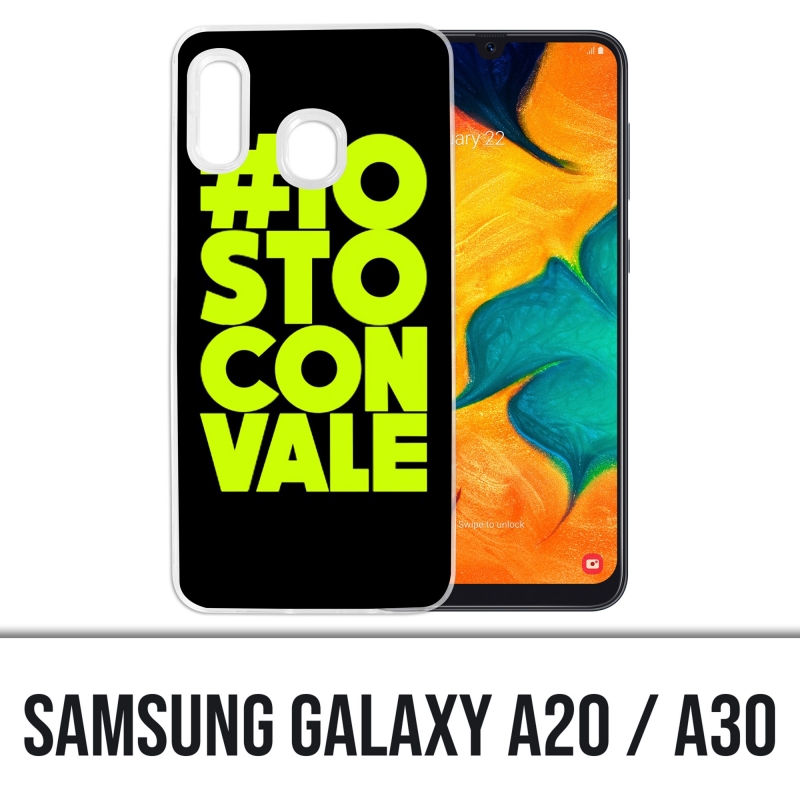 Coque Samsung Galaxy A20 / A30 - Io Sto Con Vale Motogp Valentino Rossi