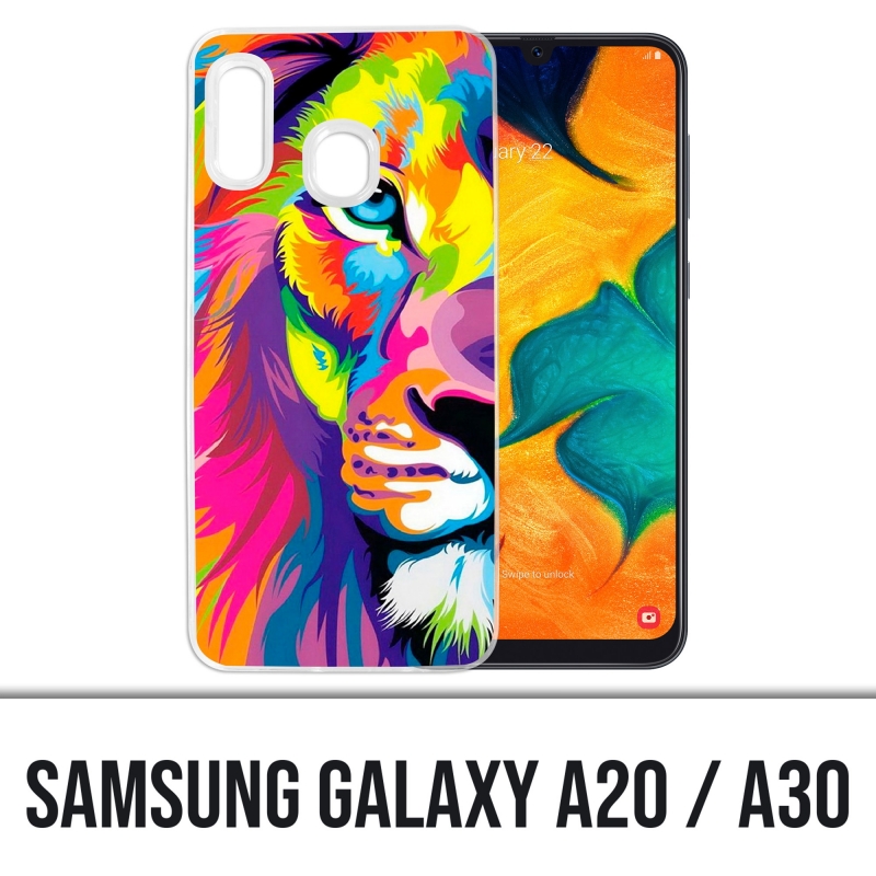 Funda Samsung Galaxy A20 / A30 - Multicolor Lion