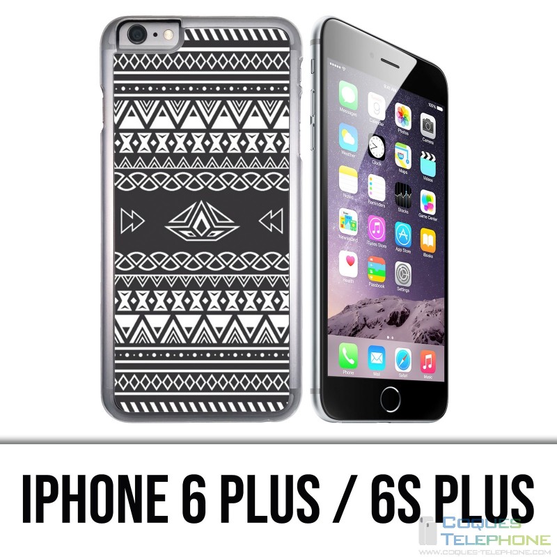 Coque iPhone 6 PLUS / 6S PLUS - Azteque Gris