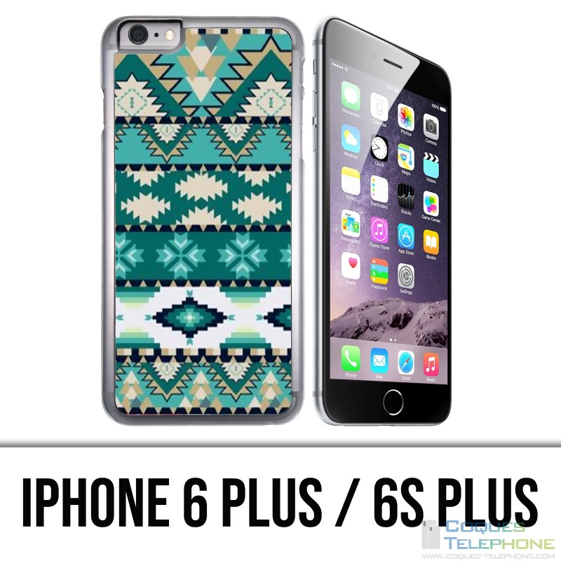 Coque iPhone 6 PLUS / 6S PLUS - Azteque Vert