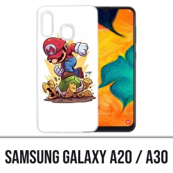 Verdrag Klein Gastvrijheid Samsung Galaxy A20 / A30 case - Super Mario Tortoise Cartoon