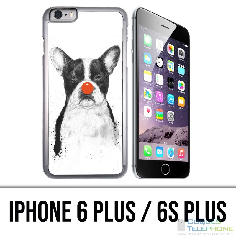 Custodia per iPhone 6 Plus / 6S Plus - Cane Bulldog Clown