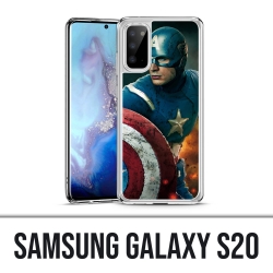 Coque Samsung Galaxy S20 - Captain America Comics Avengers