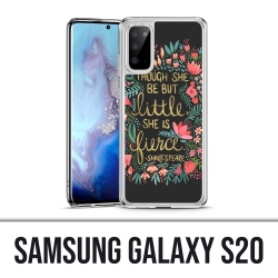 Funda Samsung Galaxy S20 - Cita de Shakespeare