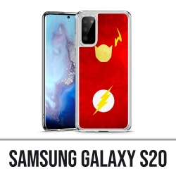 Coque Samsung Galaxy S20 - Dc Comics Flash Art Design