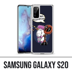 Samsung Galaxy S20 Hülle - Deadpool Fluffy Unicorn