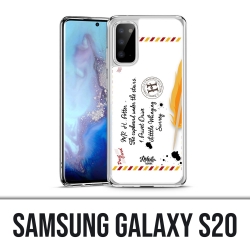 Coque Samsung Galaxy S20 - Harry Potter Lettre Poudlard