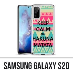 Coque Samsung Galaxy S20 - Keep Calm Hakuna Mattata