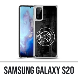 Coque Samsung Galaxy S20 - Logo Psg Fond Black