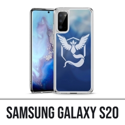 Coque Samsung Galaxy S20 - Pokémon Go Team Bleue Grunge
