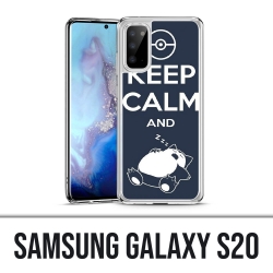 Coque Samsung Galaxy S20 - Pokémon Ronflex Keep Calm