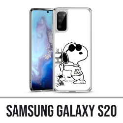 Custodia Samsung Galaxy S20 - Snoopy Nero Bianco