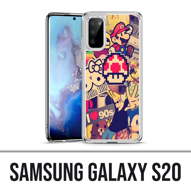 Coque Samsung Galaxy S20 - Stickers Vintage 90S