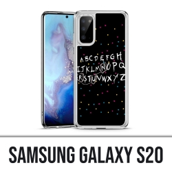 Coque Samsung Galaxy S20 - Stranger Things Alphabet