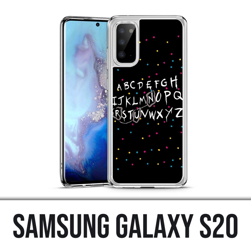 Funda Samsung Galaxy S20 - Stranger Things Alphabet