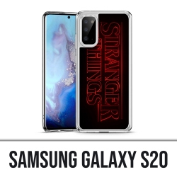 Samsung Galaxy S20 Hülle - Stranger Things Logo