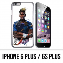 Custodia per iPhone 6 Plus / 6S Plus - Soccer France Pogba Drawing