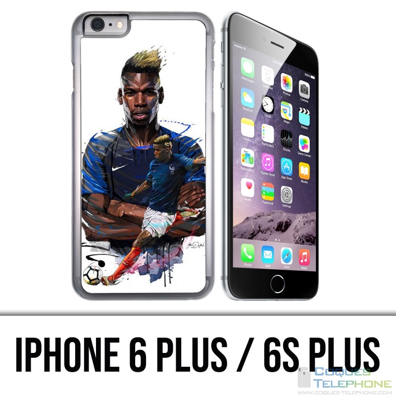 Coque iPhone 6 PLUS / 6S PLUS - Football France Pogba Dessin