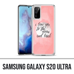 Samsung Galaxy S20 Ultra Case - Liebesbotschaft Mond zurück