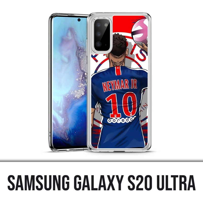 Custodia Samsung Galaxy S20 Ultra - Neymar Psg Cartoon