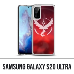 Custodia Samsung Galaxy S20 Ultra - Pokémon Go Team Rosso Grunge