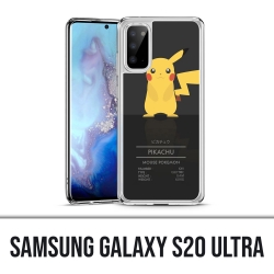 Coque Samsung Galaxy S20 Ultra - Pokémon Pikachu Id Card