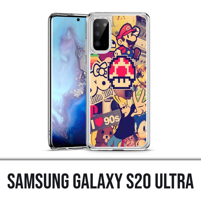 Funda Samsung Galaxy S20 Ultra - Vintage Stickers 90S