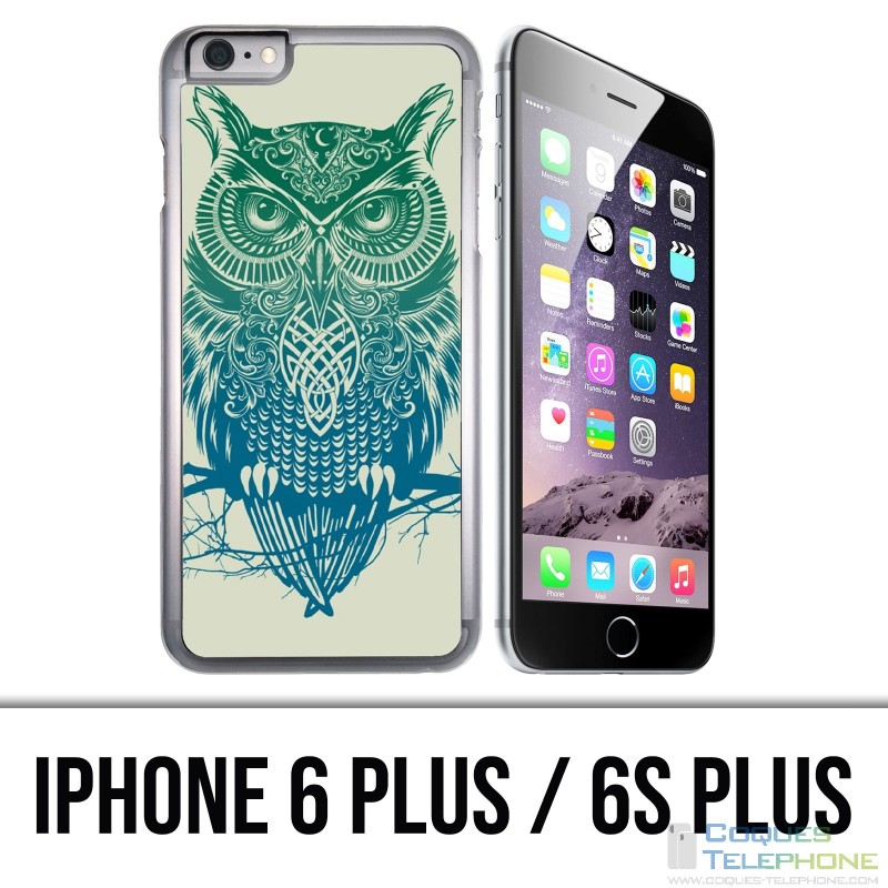 Coque iPhone 6 PLUS / 6S PLUS - Hibou Abstrait