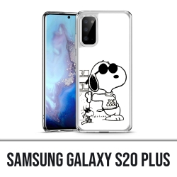Funda Samsung Galaxy S20 Plus - Snoopy Negro Blanco