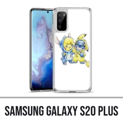 Coque Samsung Galaxy S20 Plus - Stitch Pikachu Bébé